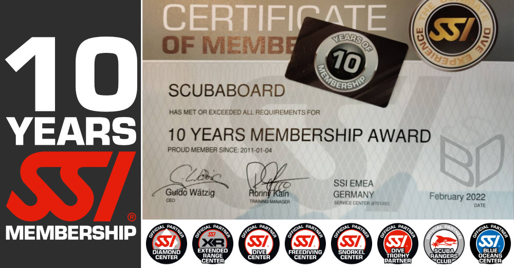 scubaboard - 10 years ssi membership